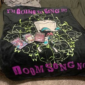 Invader ZIM DVD + blanket